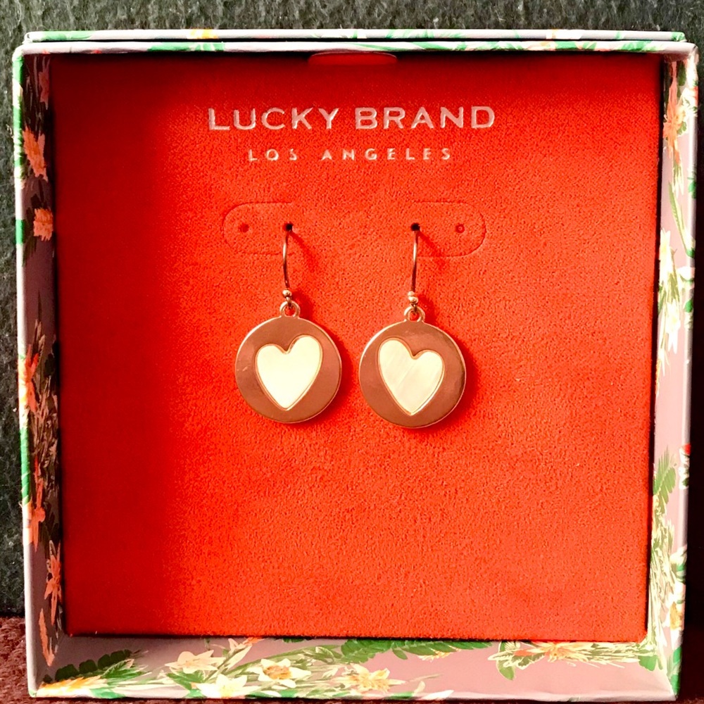 LUCKY BRAND Heart Earrings